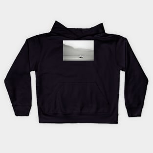 Over the sea from Skye. Ferry crossing back to Mallaig, Scotland Kids Hoodie